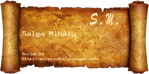 Salga Mihály névjegykártya